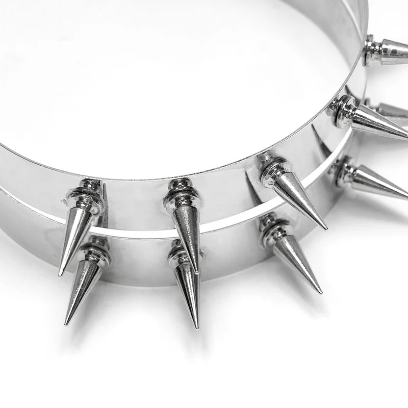 Punk-Choker mit Nieten für Damen
