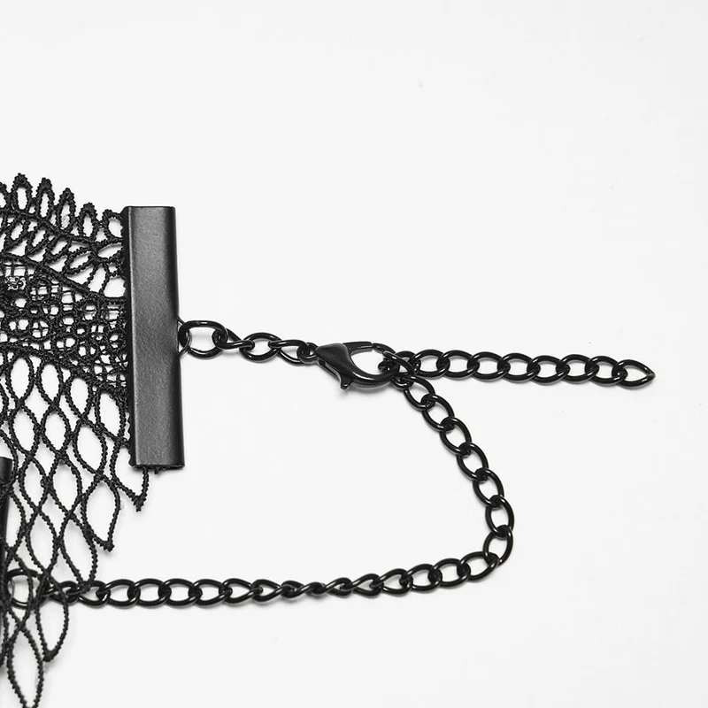 Gothic-Choker mit Fledermausdekor und Spitze für Damen