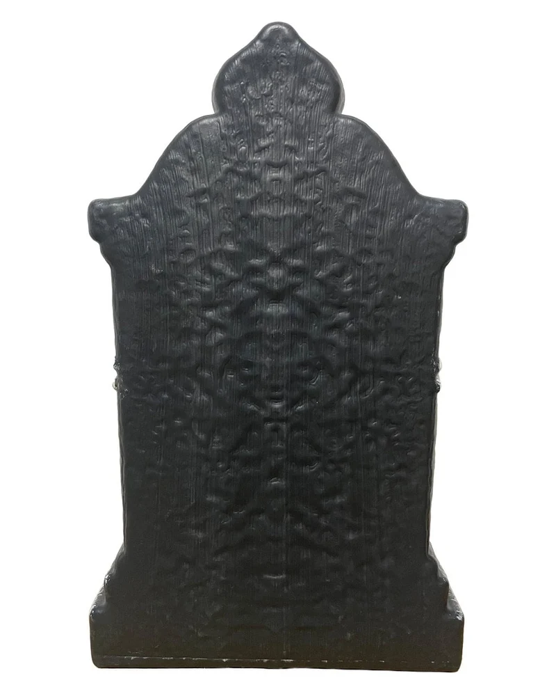 Grabstein mit sich bewegendem Totenschädel & Sound & Licht 39cm