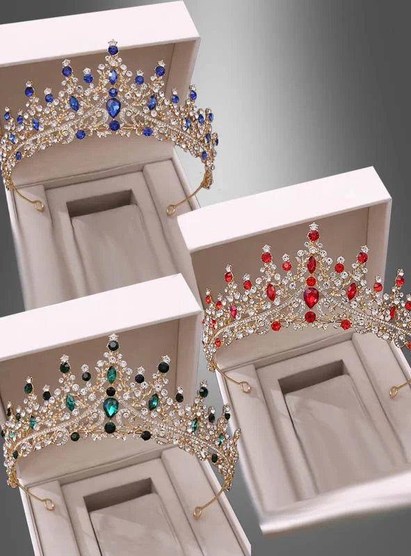 Luxus Königin Diadem mit Strass