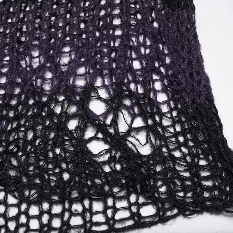 Gothic-Pullover für Damen mit langen Ärmeln