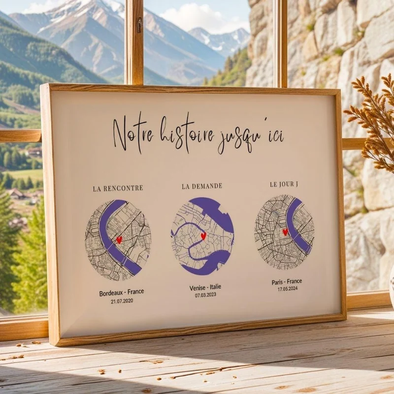 Affiche Personnalisée - Rencontre couple