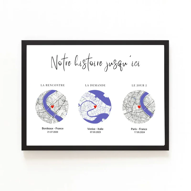 Affiche Personnalisée - Rencontre couple