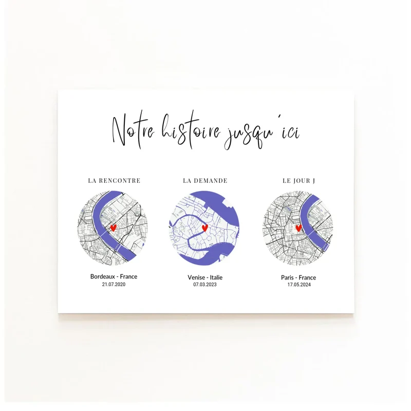 Affiche Personnalisée - Rencontre couple