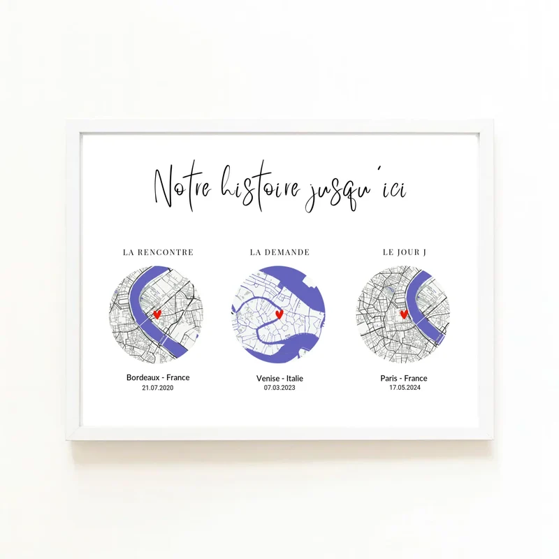 Affiche Personnalisée - Rencontre couple