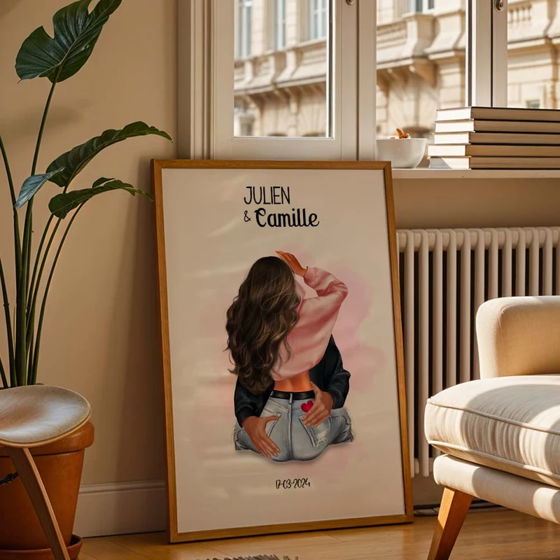 Affiche Personnalisée - Couple amoureux