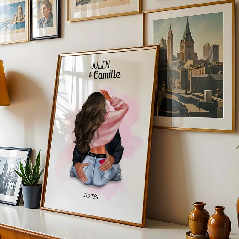 Affiche Personnalisée - Couple amoureux