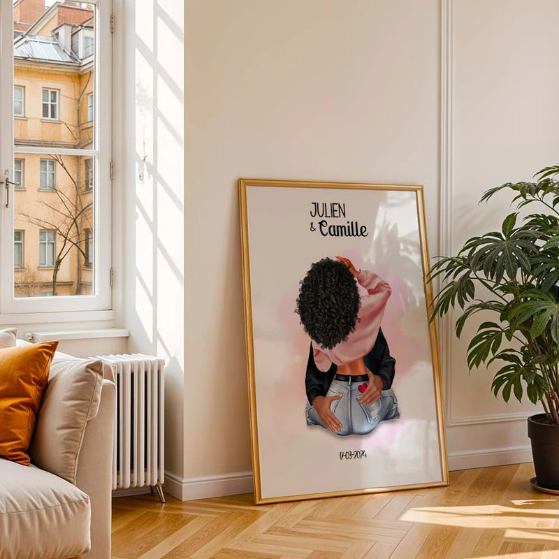 Affiche Personnalisée - Couple amoureux
