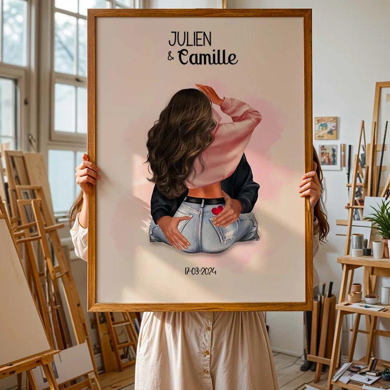 Affiche Personnalisée - Couple amoureux