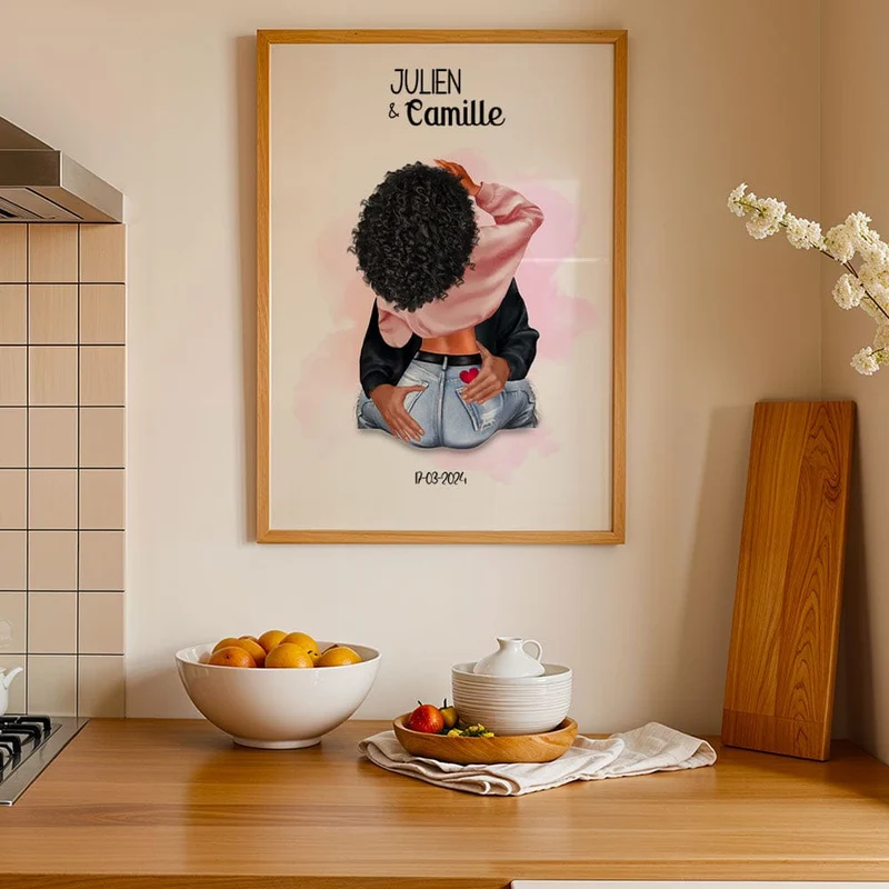Affiche Personnalisée - Couple amoureux