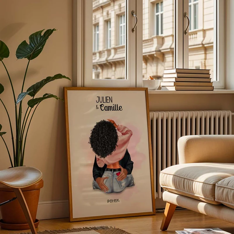 Affiche Personnalisée - Couple amoureux
