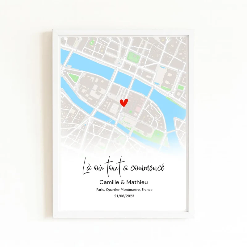 Affiche personnalisée lieu de rencontre