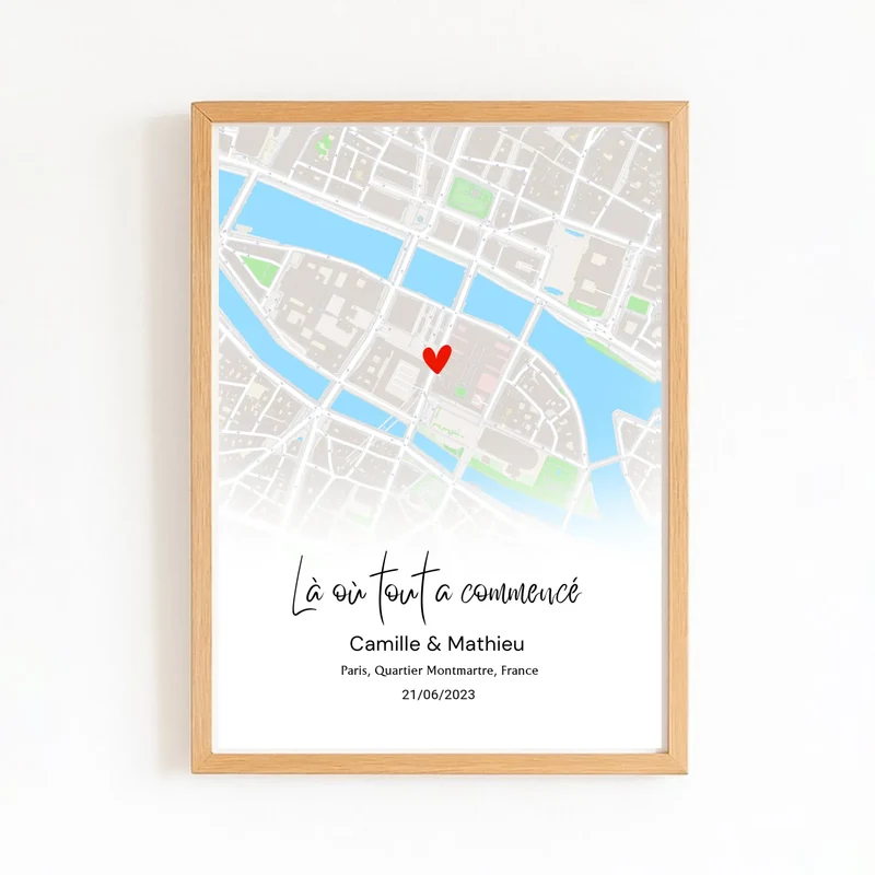 Affiche personnalisée lieu de rencontre