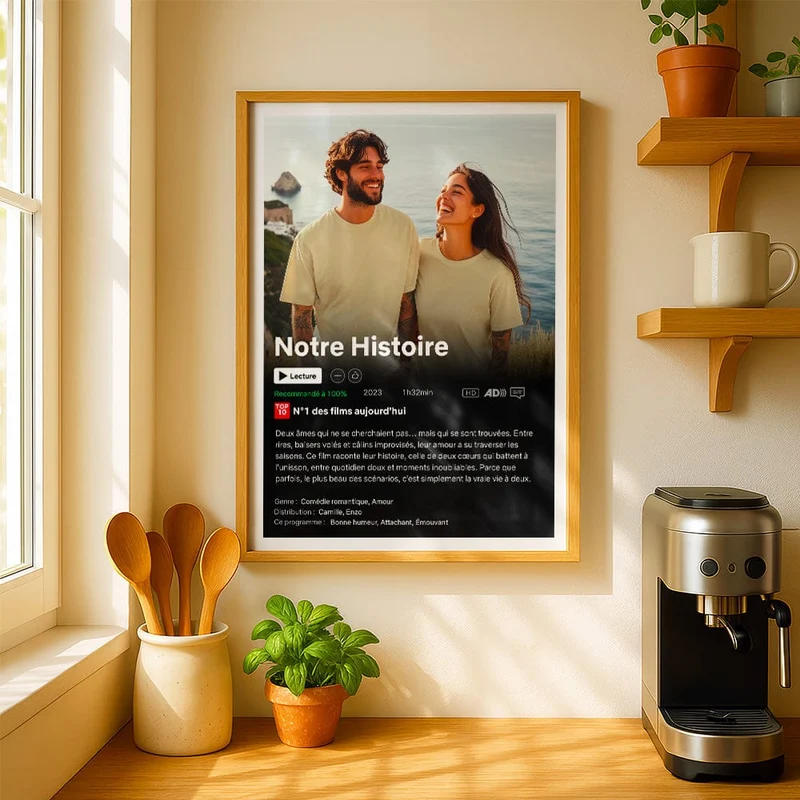 Affiche Netflix Couple Personnalisée