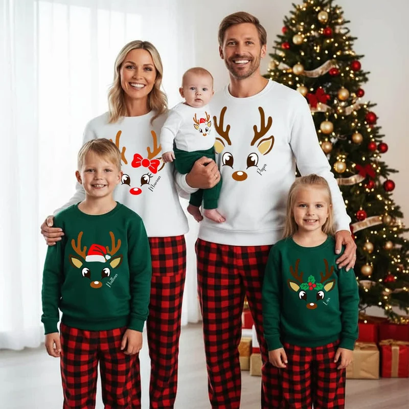 Pull de Noel bébé et parents