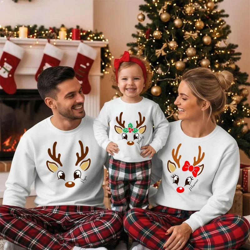 Pull de Noel bébé et parents