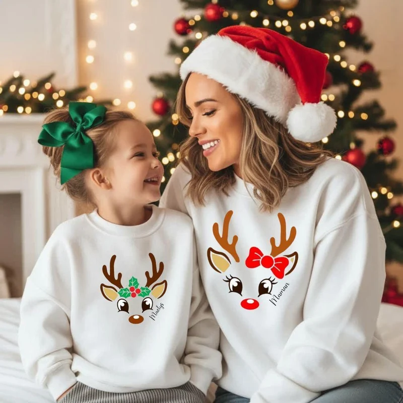 Pull de Noel bébé et parents