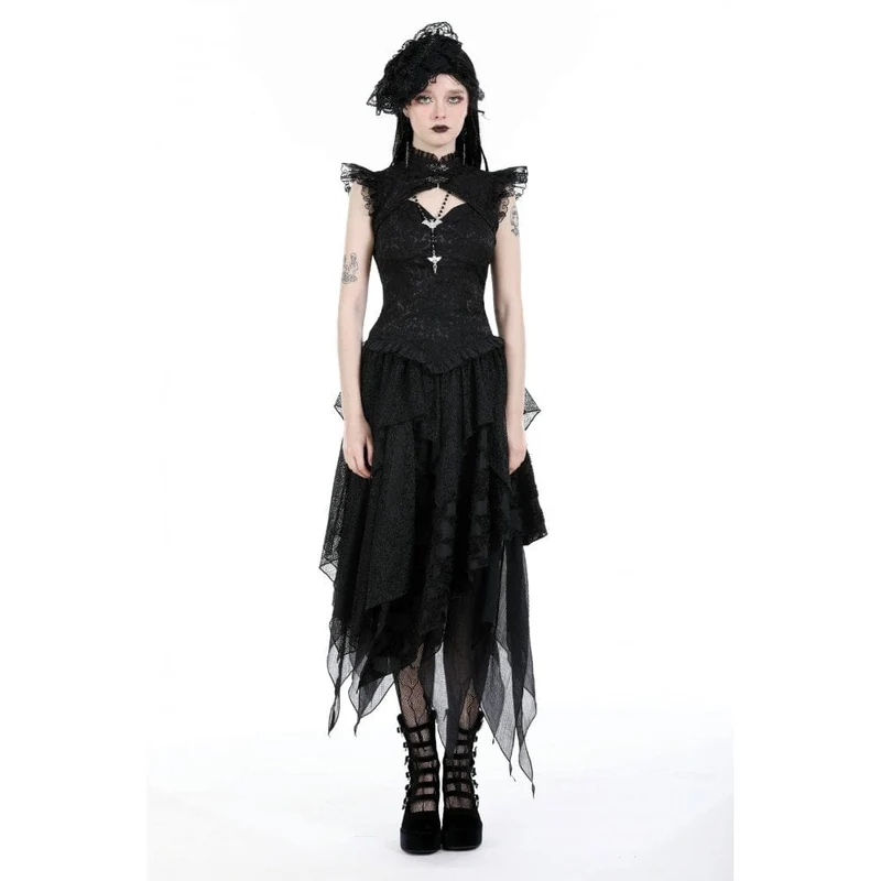 Unregelmäßiger Lagenrock im Punk-Stil für Damen
