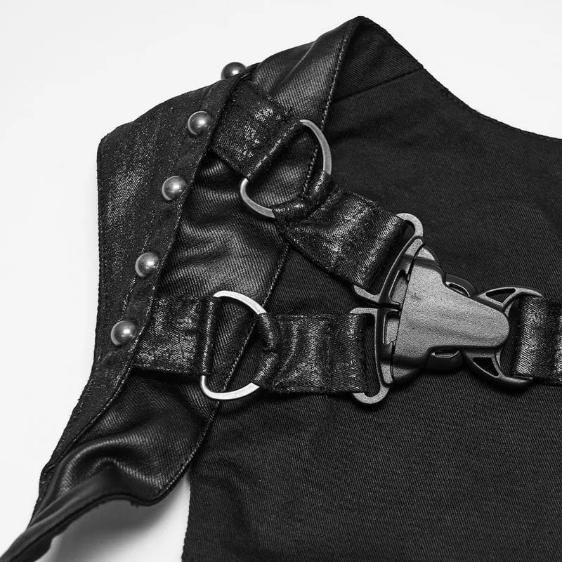 Punk-Körpergeschirr für Damen mit Nietenschnalle