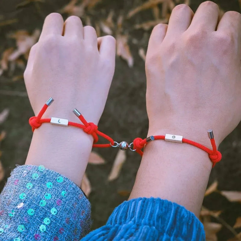 Mond Sonne Freundschaft Armband