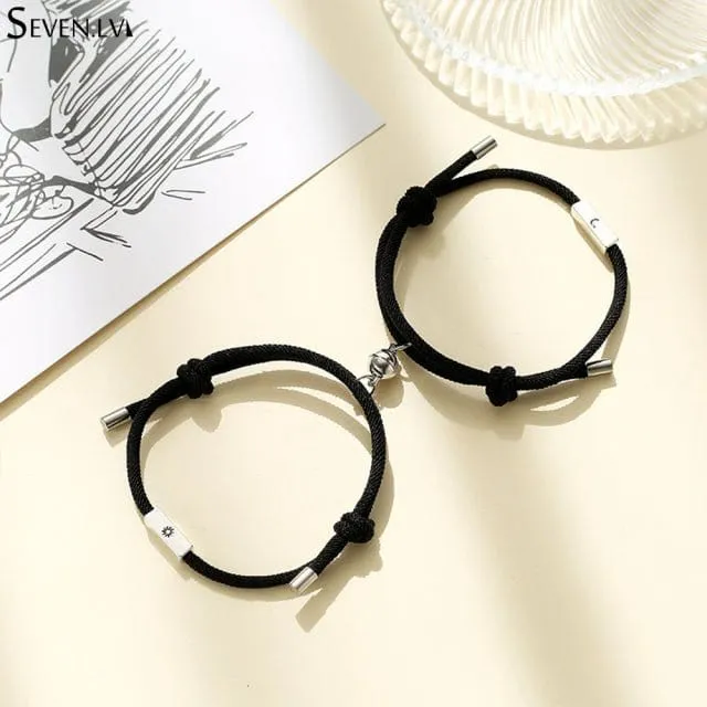Mond Sonne Freundschaft Armband