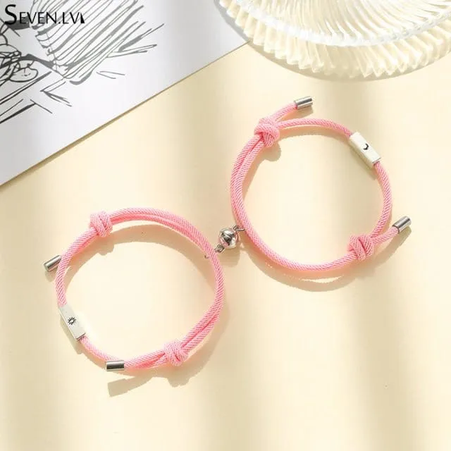 Mond Sonne Freundschaft Armband