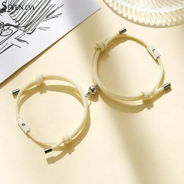 Mond Sonne Freundschaft Armband
