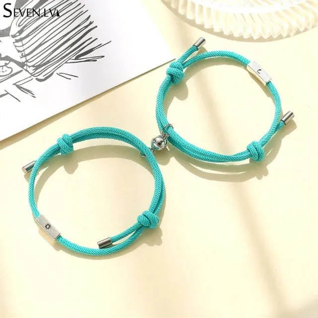 Mond Sonne Freundschaft Armband