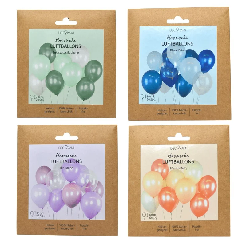 DECORAMI Eigenmarke Trendfarben Luftballon-Set