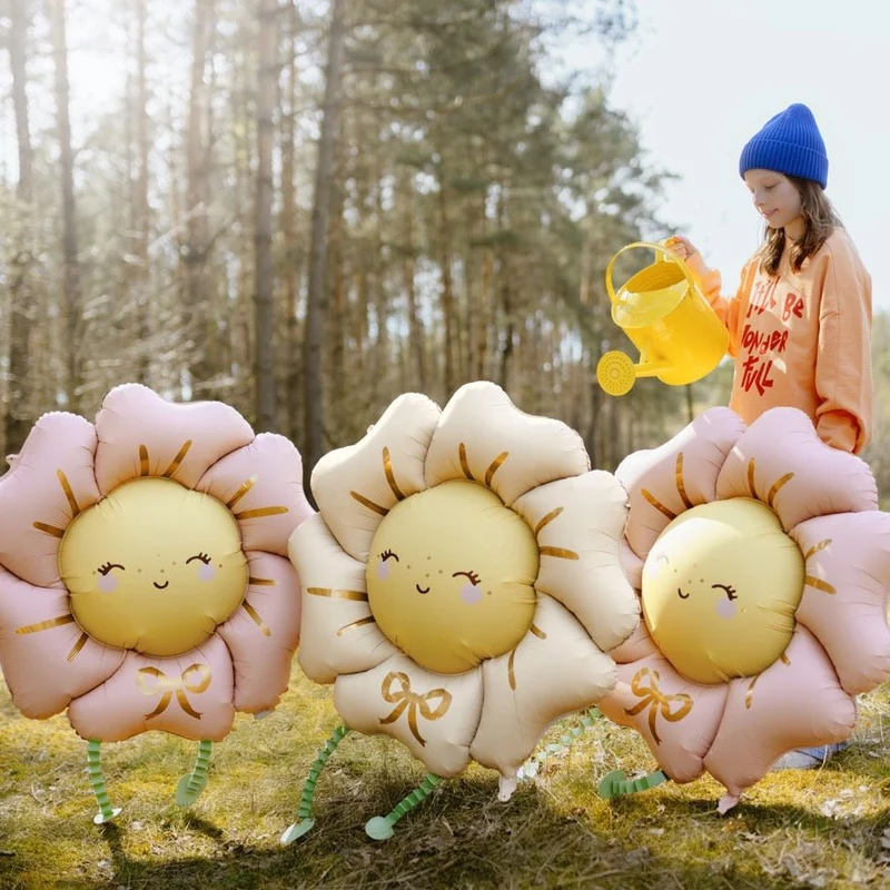 Folienballon Airwalker Blume