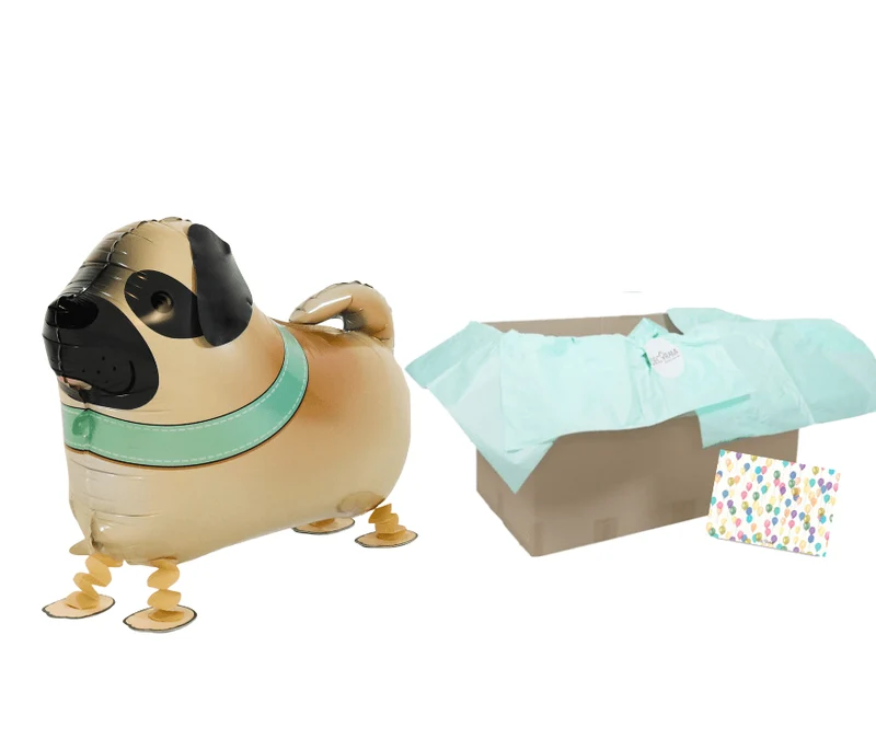 Heliumballon-Geschenk Airwalker Mops