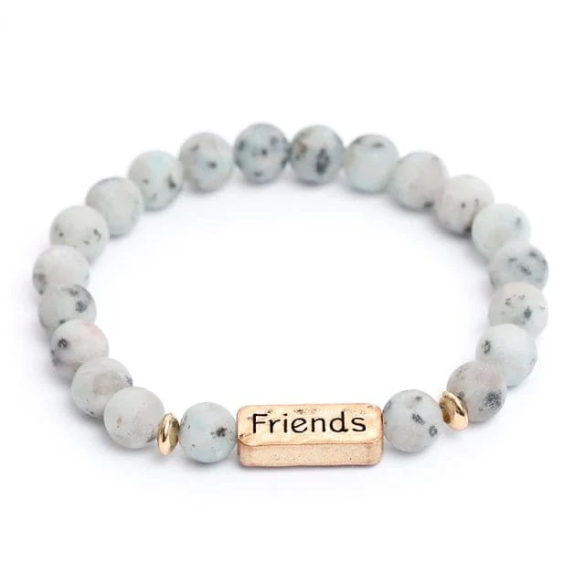 Freundschaft Armband Naturstein