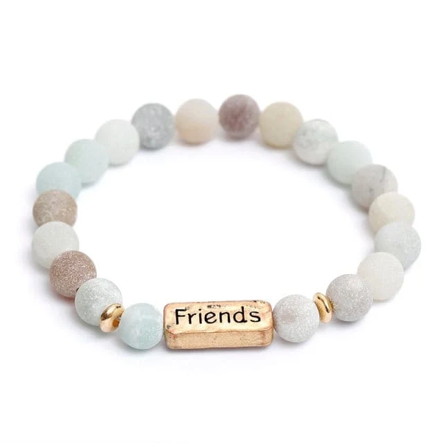 Freundschaft Armband Naturstein