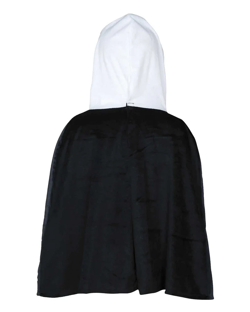 Skelett Kostüm Poncho mit Kapuze für Kleinkinder