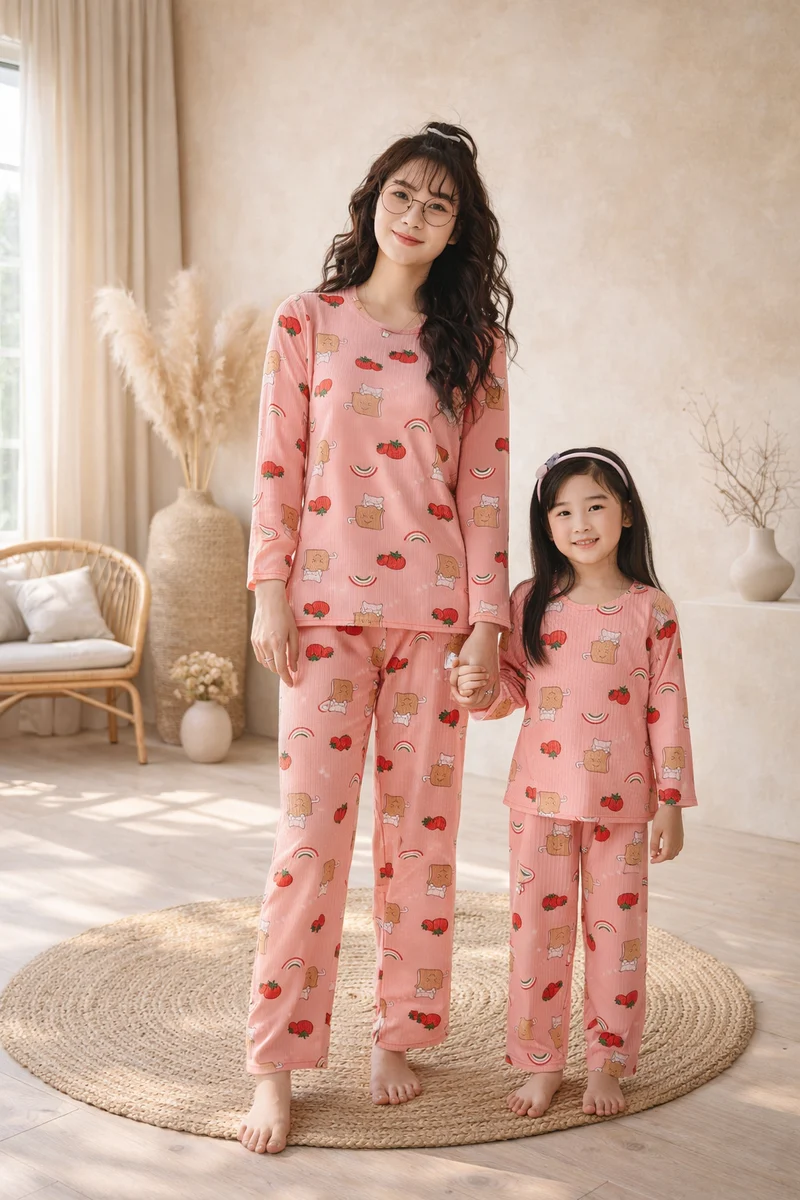 Pyjama Set Mom And Daughter