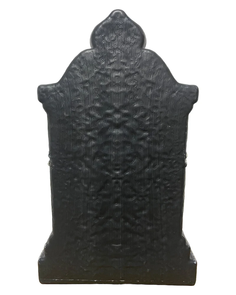 Grabstein mit sich bewegendem Totenkopf & Sound & Licht 39cm