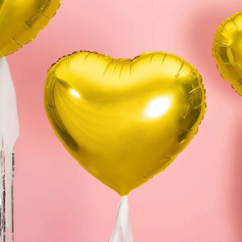 Herzballon Gold (nur für XXL Zahlen)