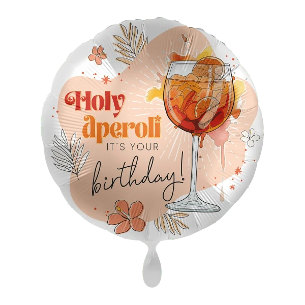 Heliumballon-Geschenk "Holy aperoli it's your birthday!"