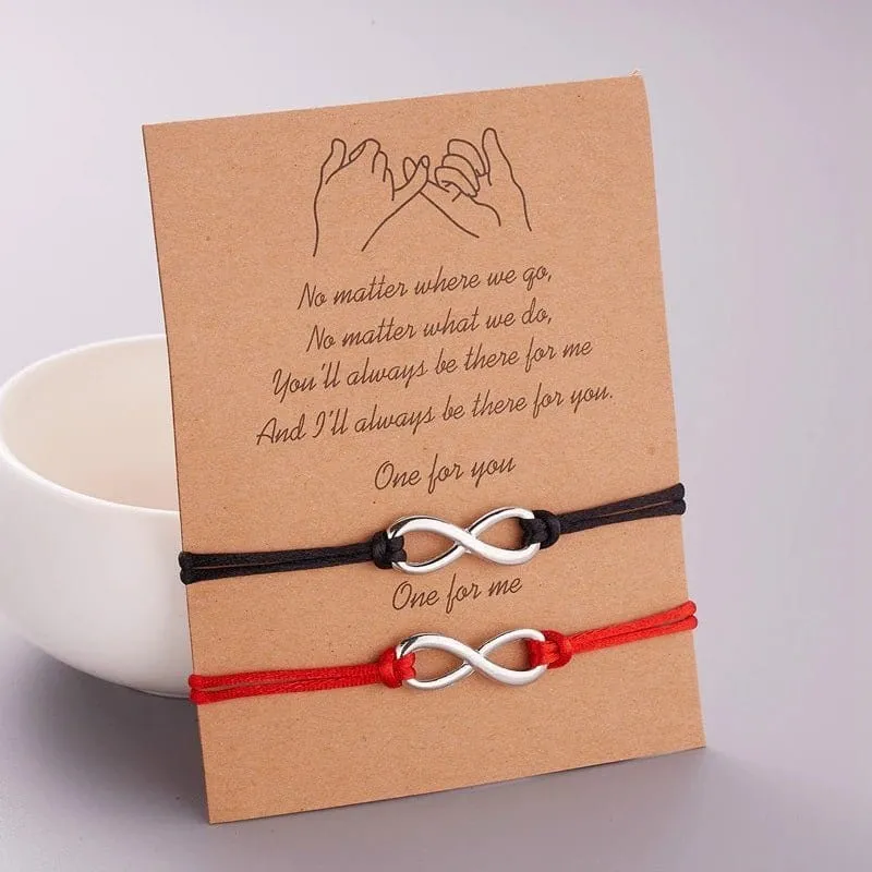 Unendliche Freundschaft Armband (Nachricht)