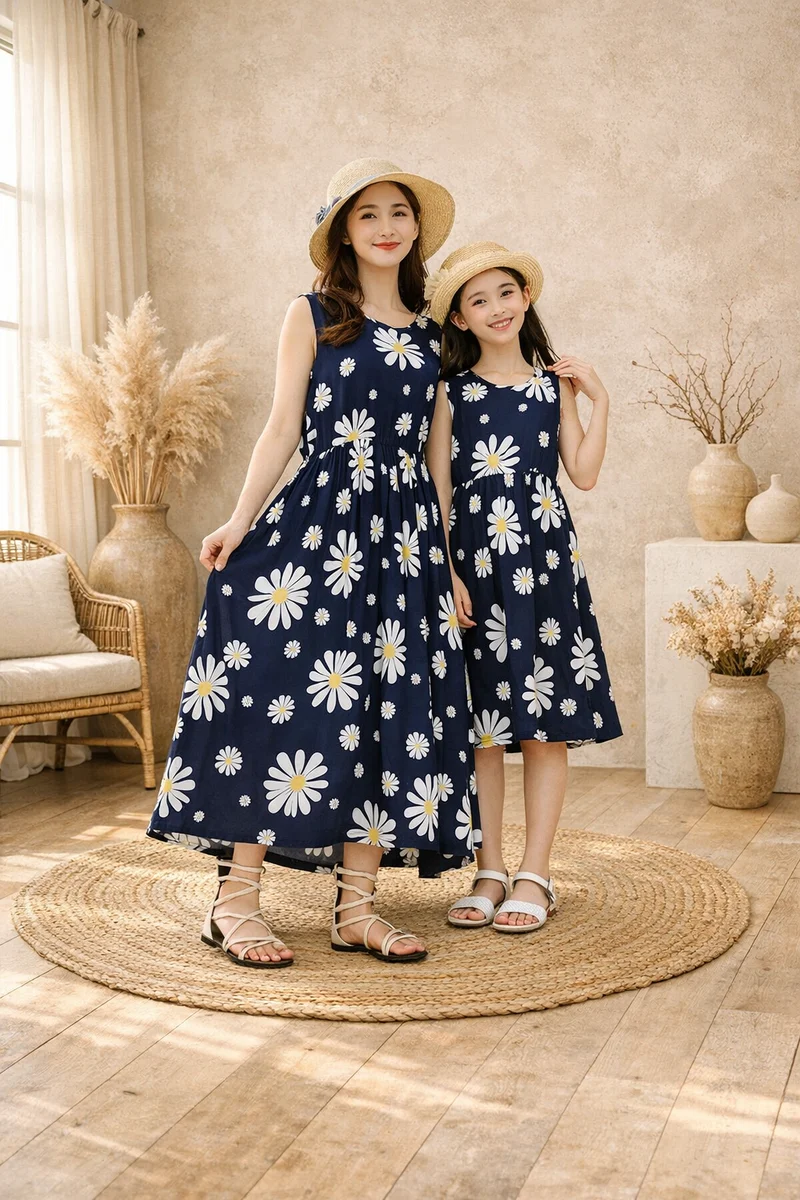 Party Wear Dress For Mom And Daughter