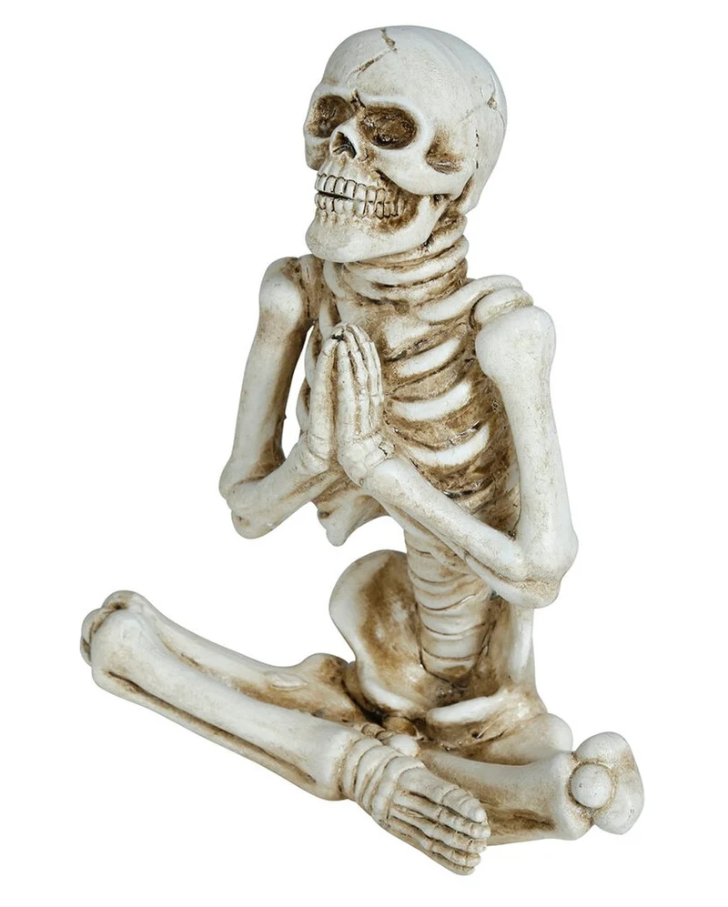 Sitzendes Yoga Skelett 19cm