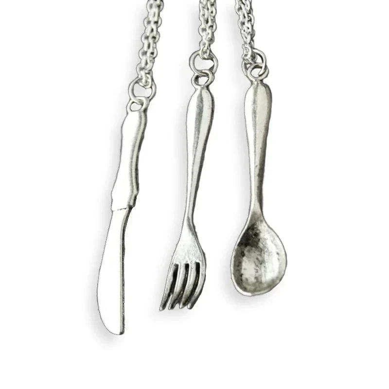 Halskette Couverts Silber