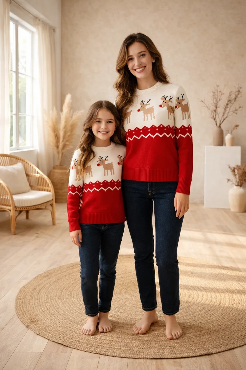 Mutter Tochter Kleidung Weihnachten