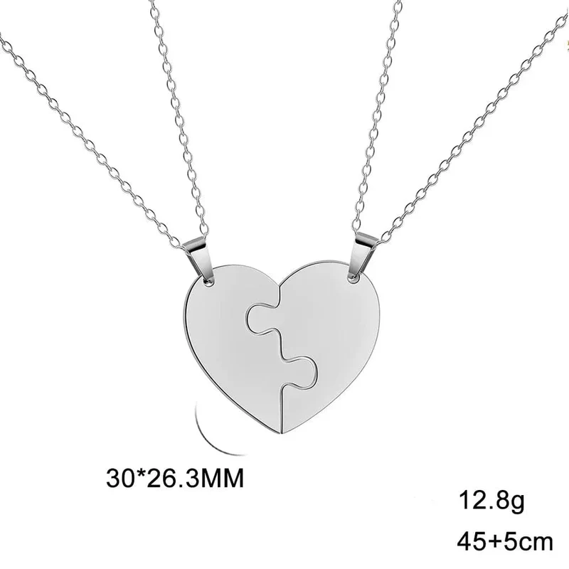 Herz Puzzle Halskette Für 2
