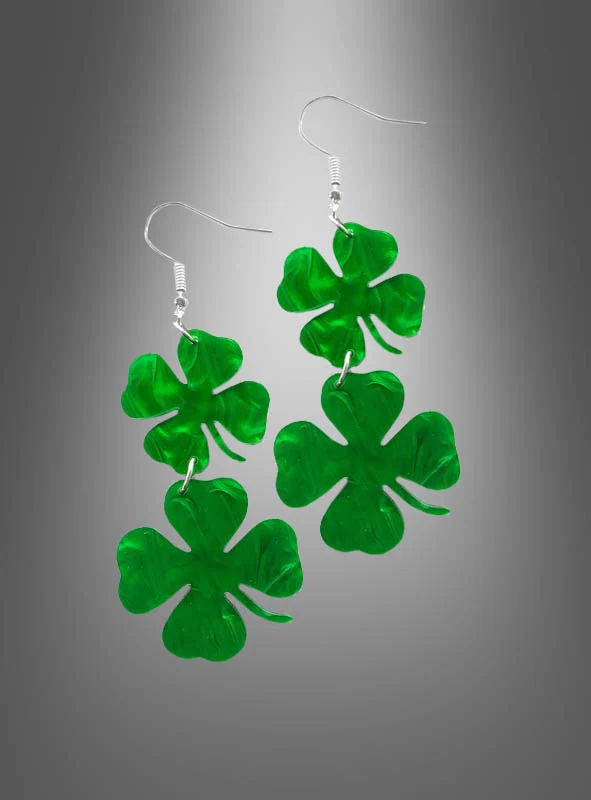 St. Patricks Day Ohrringe Kleeblatt