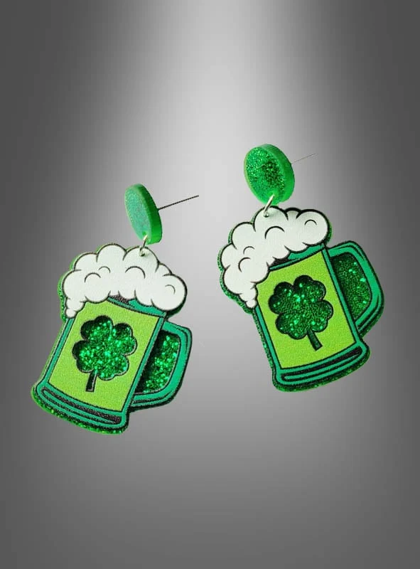 St. Patricks Day Ohrringe Kleeblatt