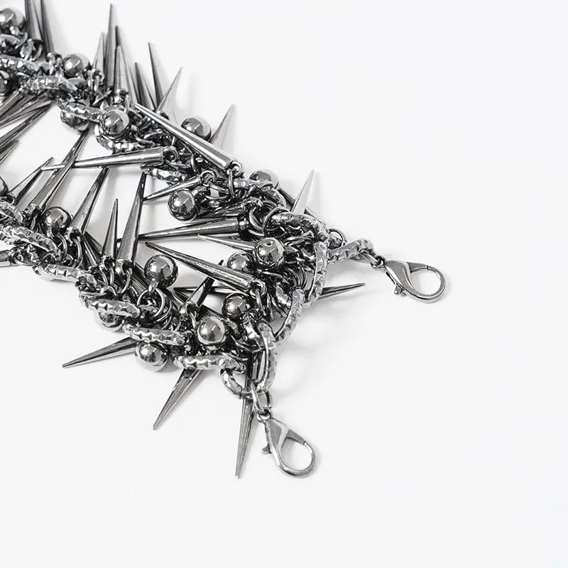 Mehrreihige Halskette im Punk-Stil für Damen