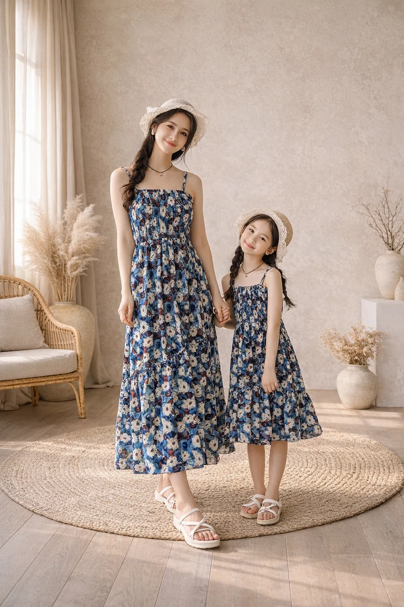 Mom And Daughter Party Dress