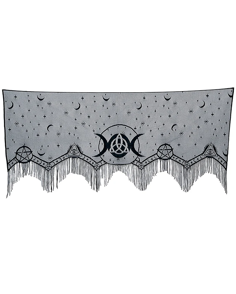 Gothic Schal Triple Moon für Kaminsims & Fensterbrett