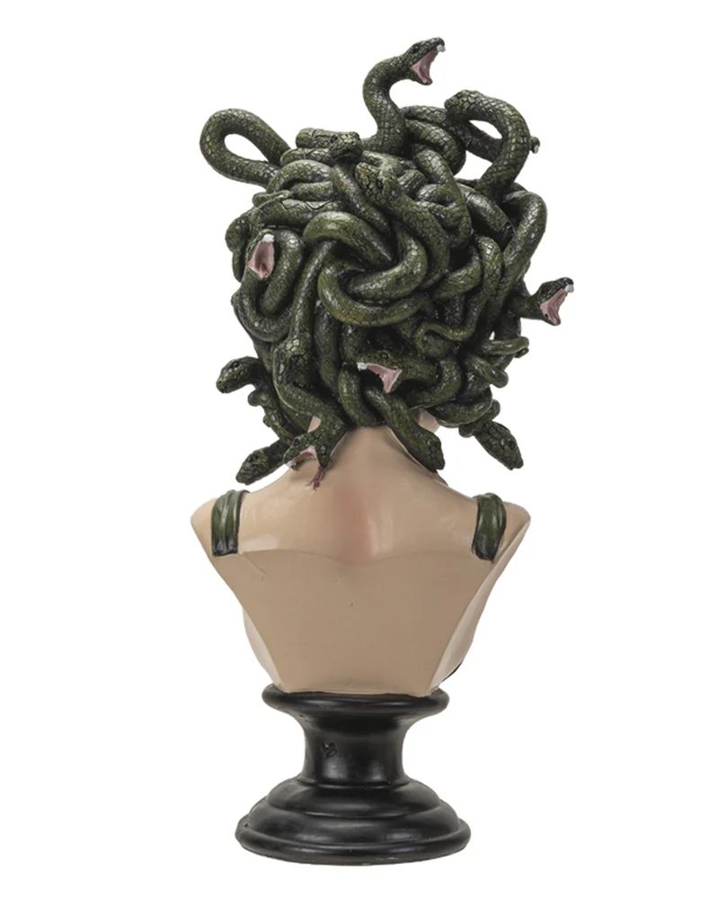 Vintage Medusa Büste mit Schlangenfrisur 38cm